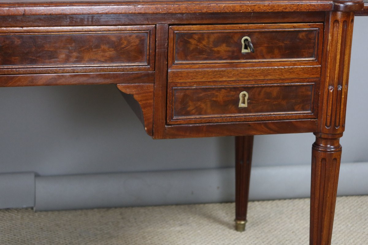 Louis XVI Mahogany Desk, Mid-19th Century-photo-2
