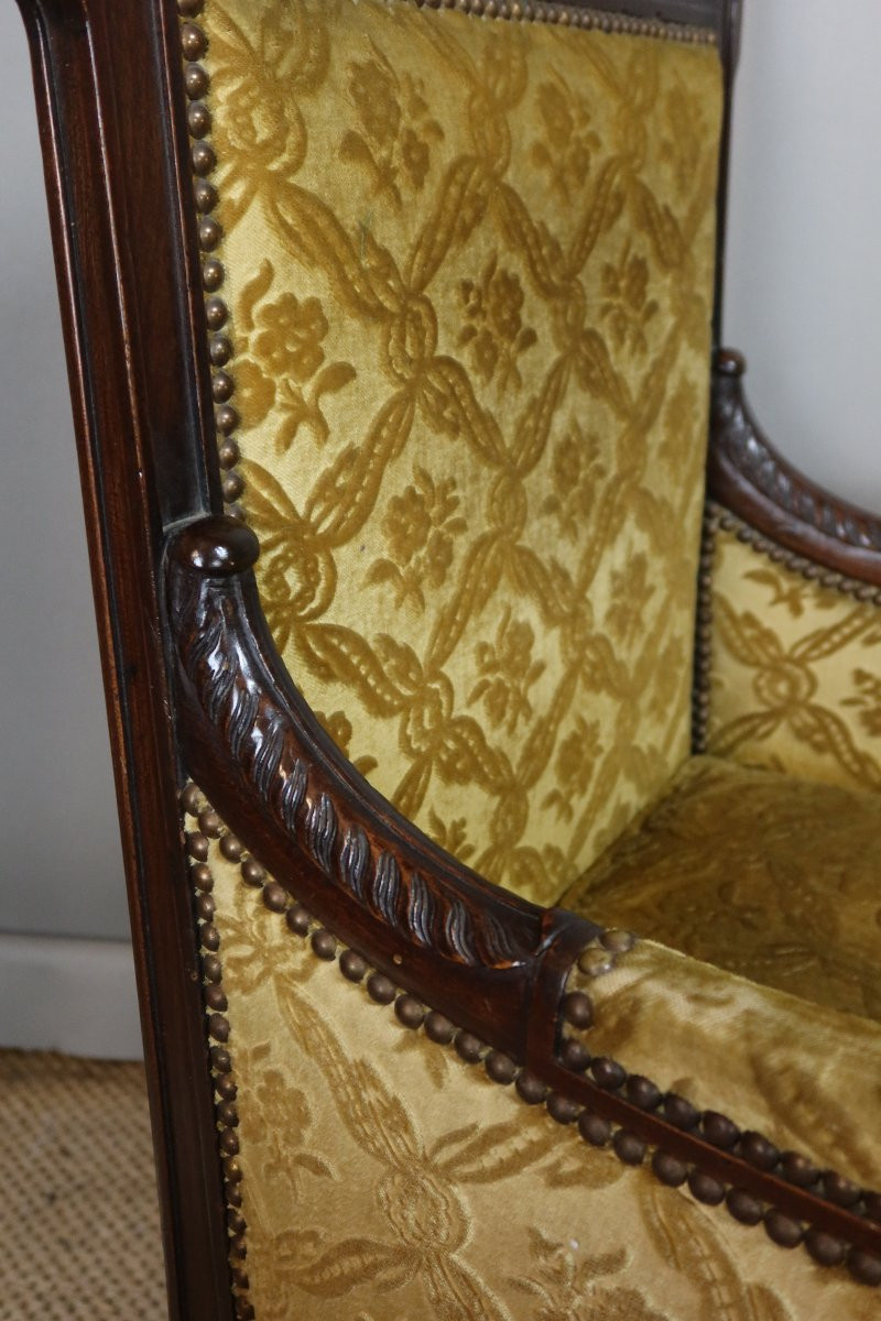 Paire de bergères style Empire-photo-4