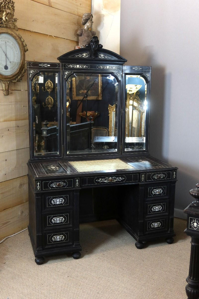 Bedroom, Bed, Dressing Table And Table From The Napoleon III Period-photo-2
