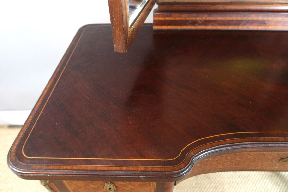 Napoleon III Marquetry Dressing Table-photo-3