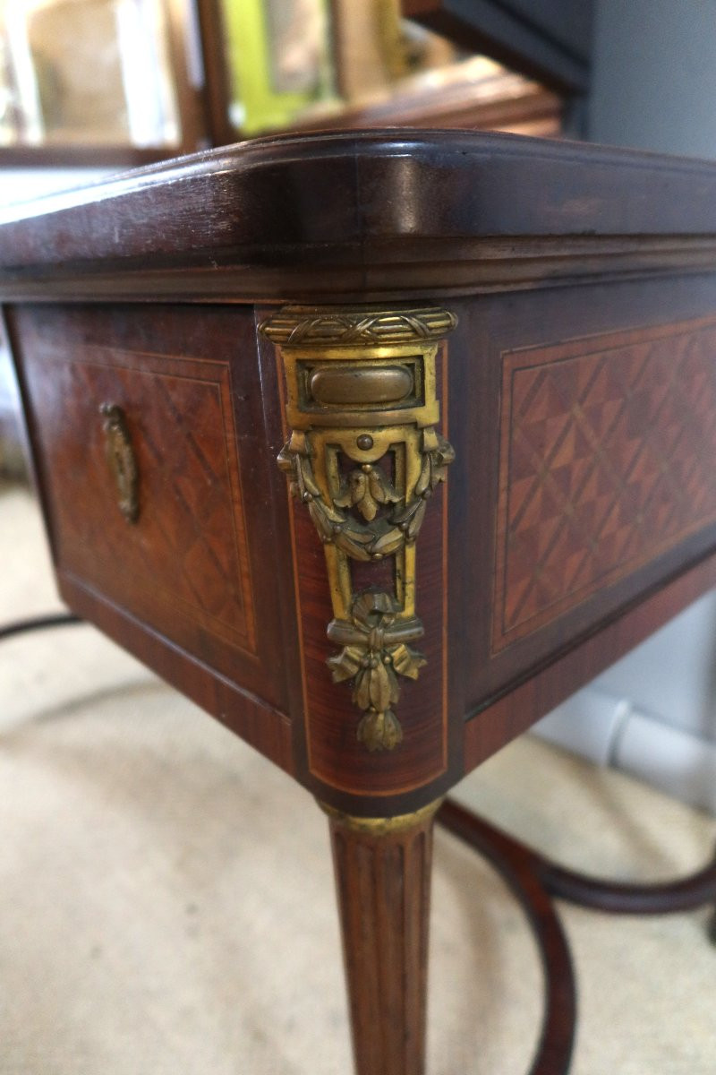Napoleon III Marquetry Dressing Table-photo-1