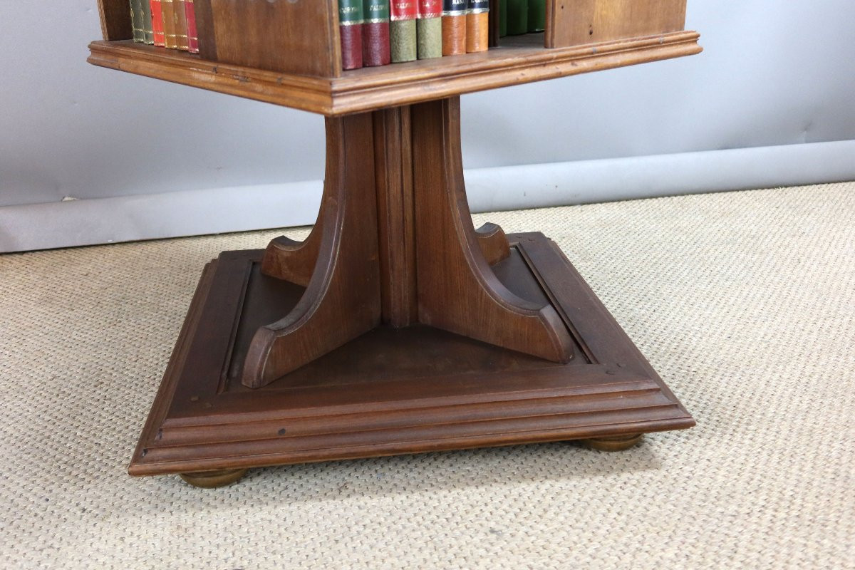 Early 20th Century Revolving Bookcase-photo-4