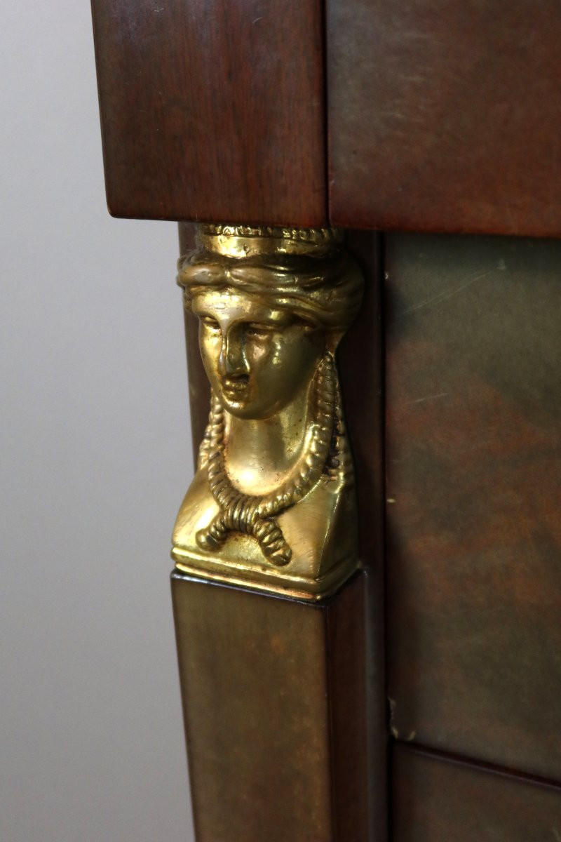 Empire Style Mahogany Chest Of Drawers-photo-4