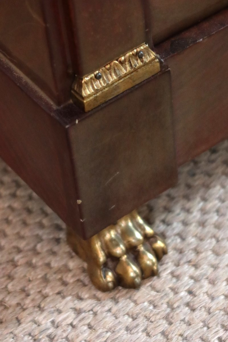 Empire Style Mahogany Chest Of Drawers-photo-3