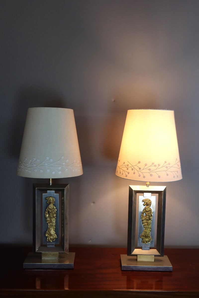 Paire de lampes de la maison Baguès-photo-7