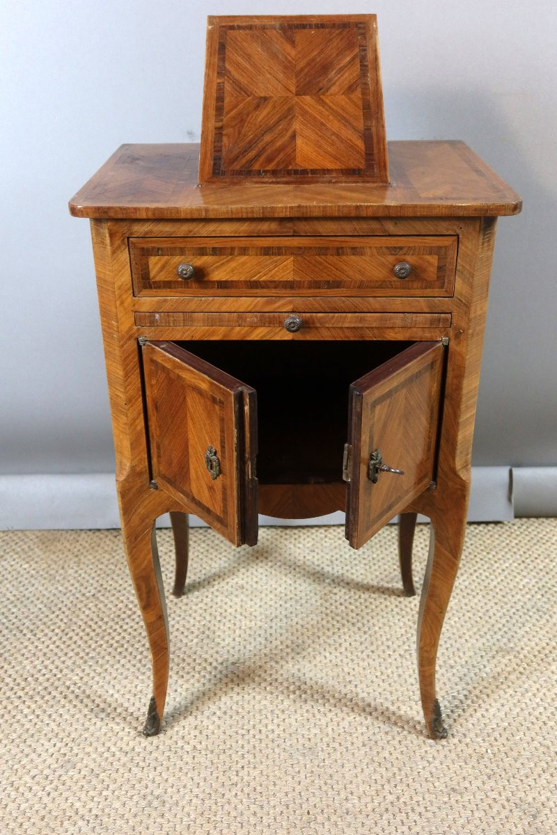 Table d'appoint avec liseuse style Louis XV-photo-3