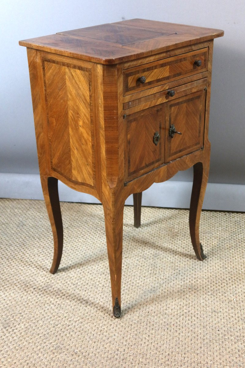 Table d'appoint avec liseuse style Louis XV-photo-5