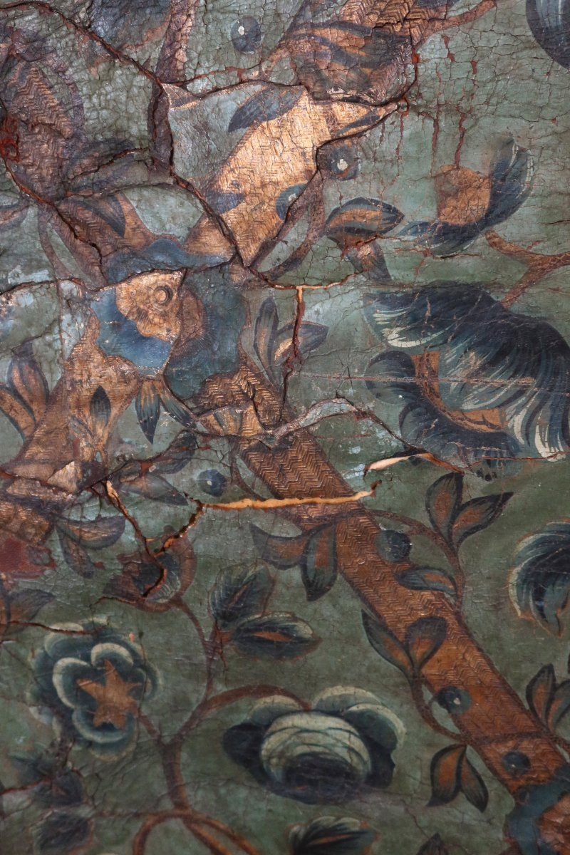 17th Century Cordoba Leather Screen-photo-3