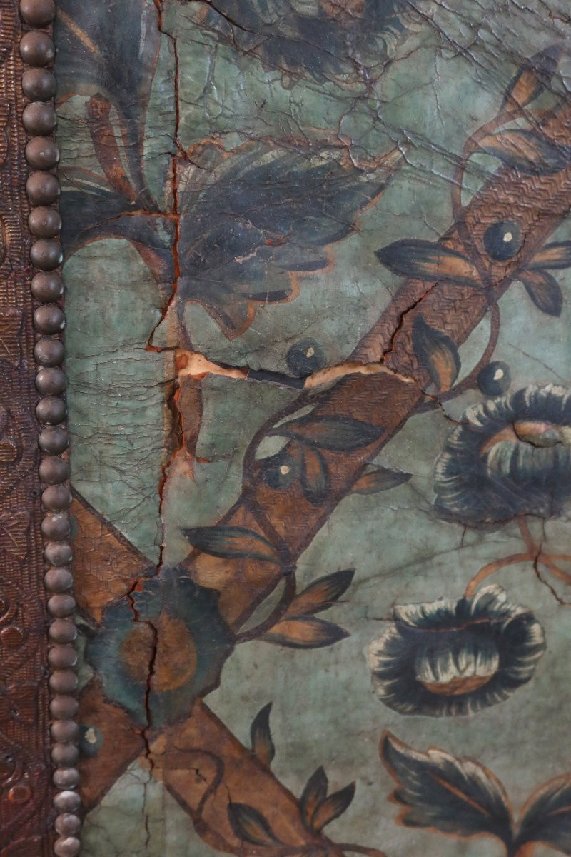 17th Century Cordoba Leather Screen-photo-4
