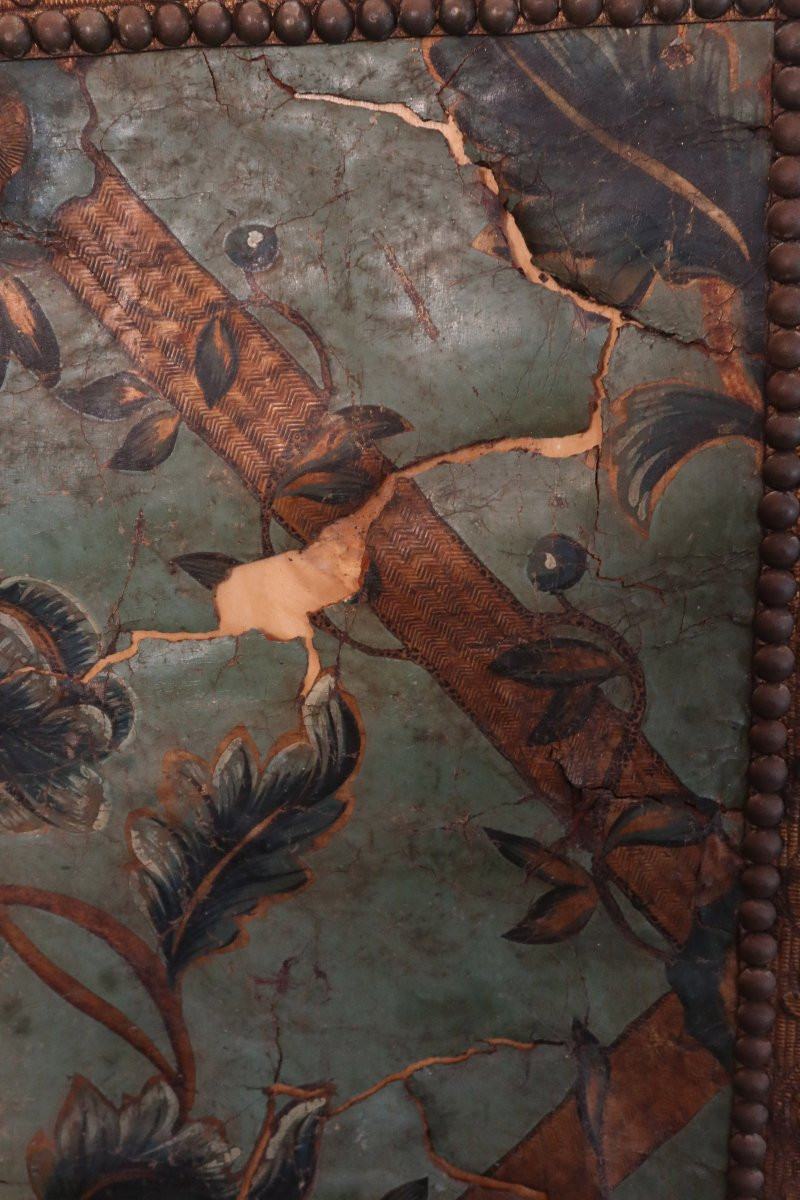 17th Century Cordoba Leather Screen-photo-1
