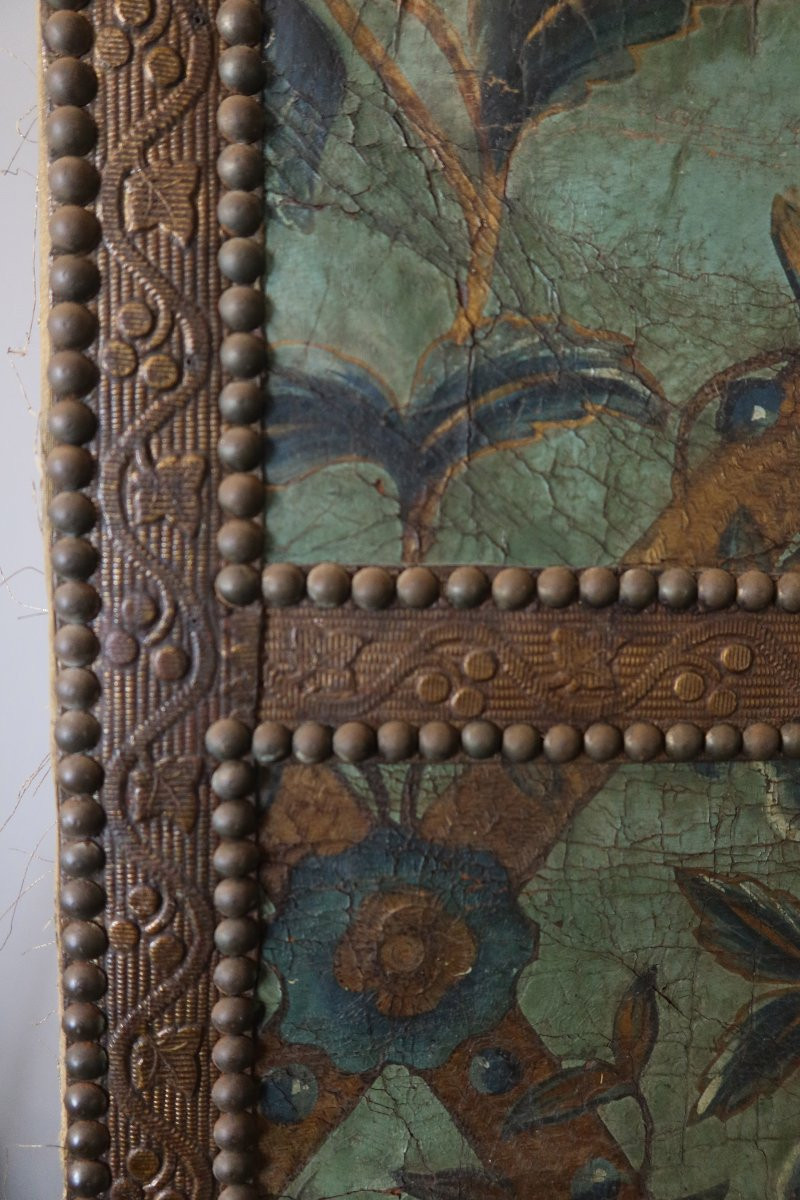 17th Century Cordoba Leather Screen-photo-7