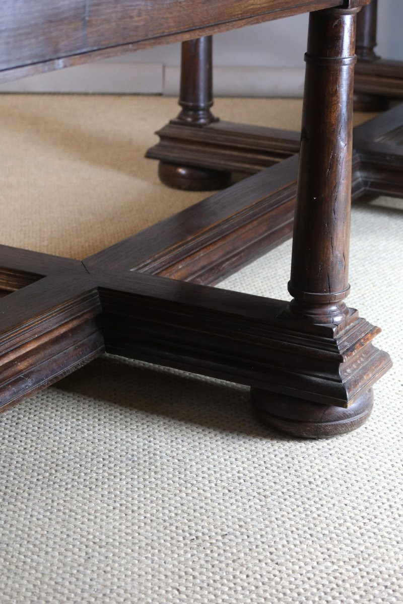 Large 19th Century Oak Table-photo-5