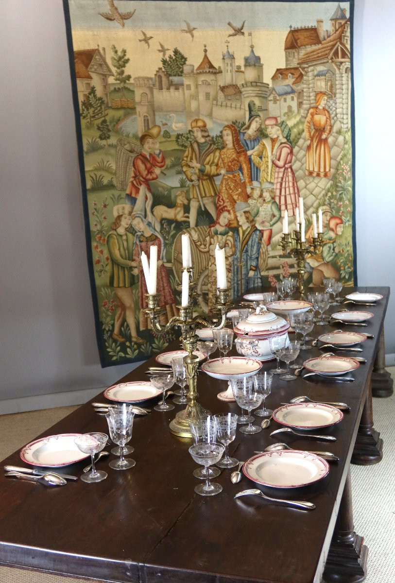 Large 19th Century Oak Table-photo-7