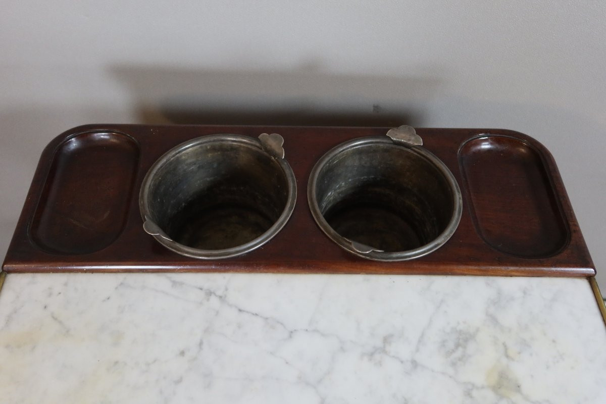 Table rafraichissoir en noyer-photo-4