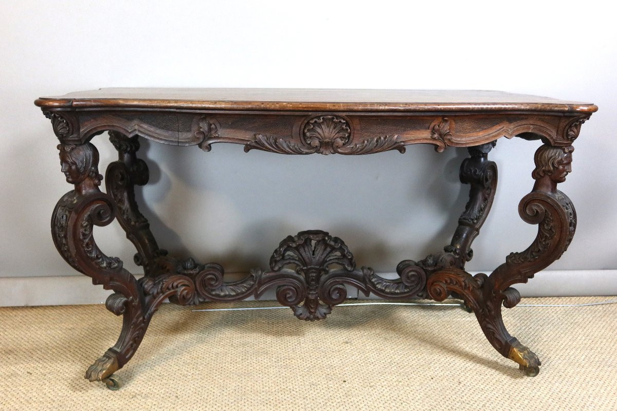 Table de milieu console XIXème-photo-3