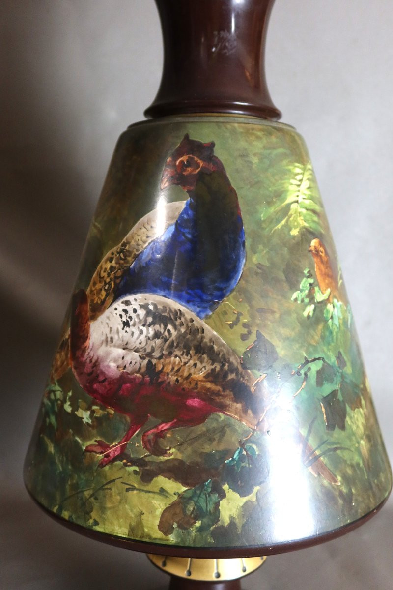 Paire de très grands vases Creil et Montereau , Lebeuf Milliet & Cie (1840-1876)-photo-3