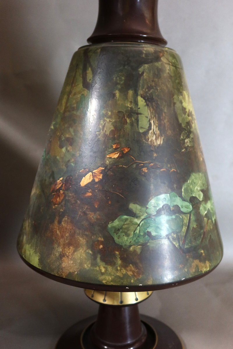 Paire de très grands vases Creil et Montereau , Lebeuf Milliet & Cie (1840-1876)-photo-4