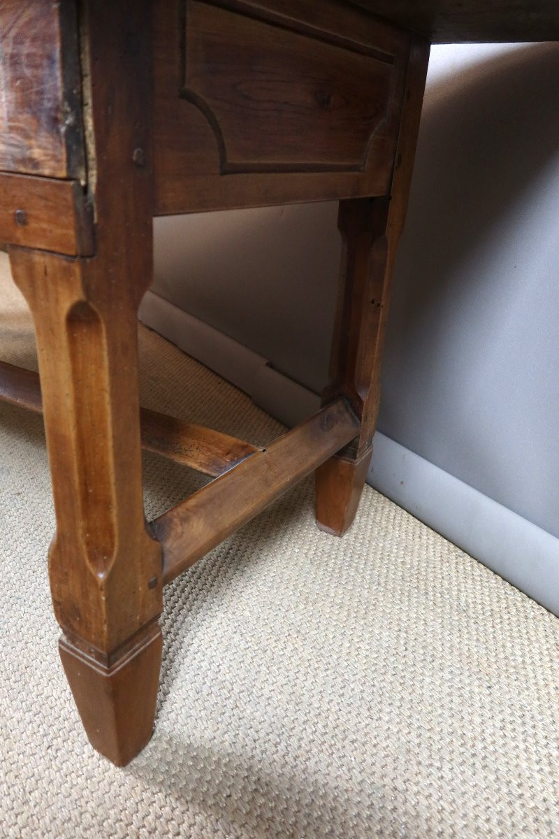 Table desserte en noyer XVIIIème siècle-photo-3