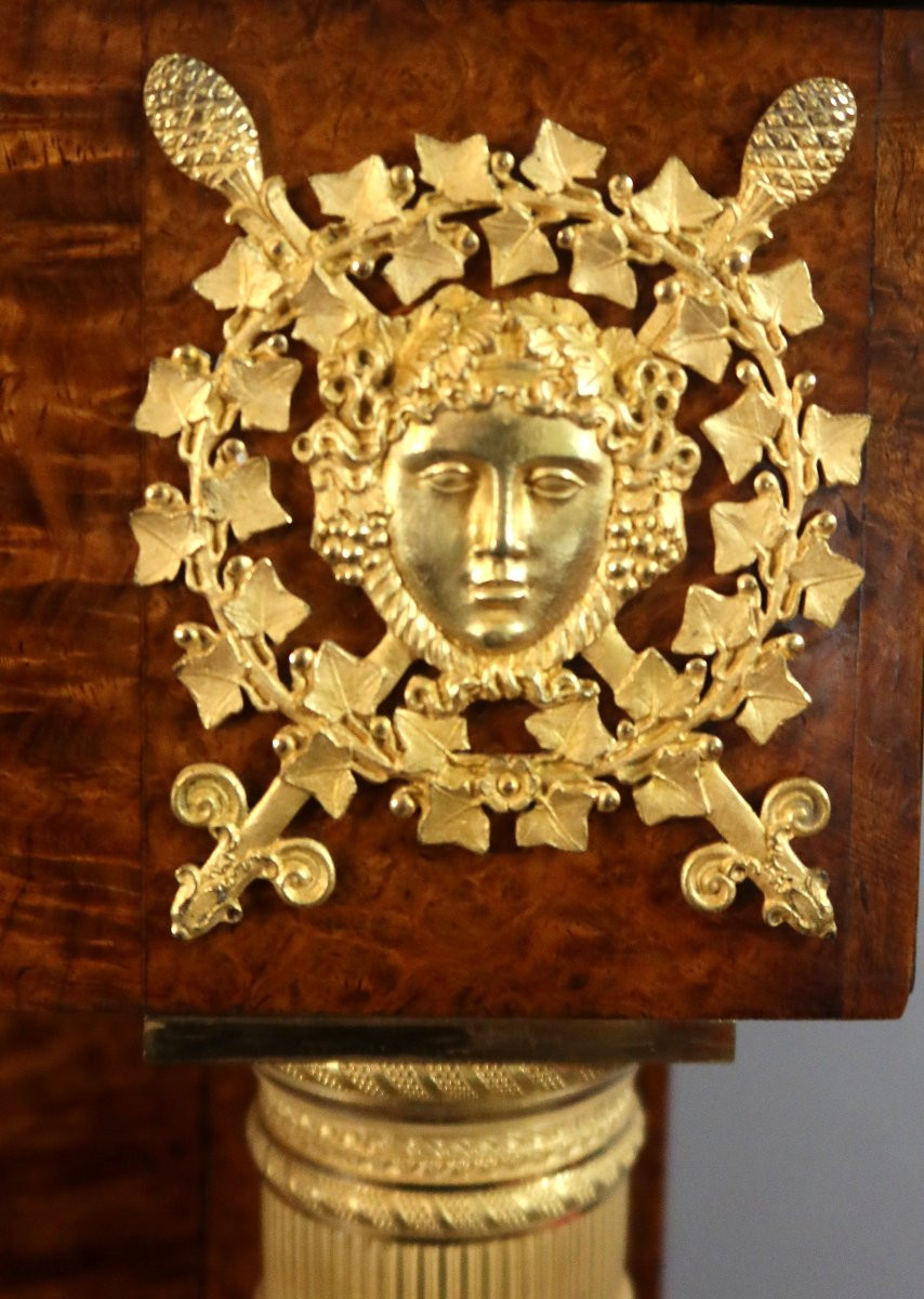 Empire Style 19th Century Amboyna Burl Weekly Organizer-photo-3