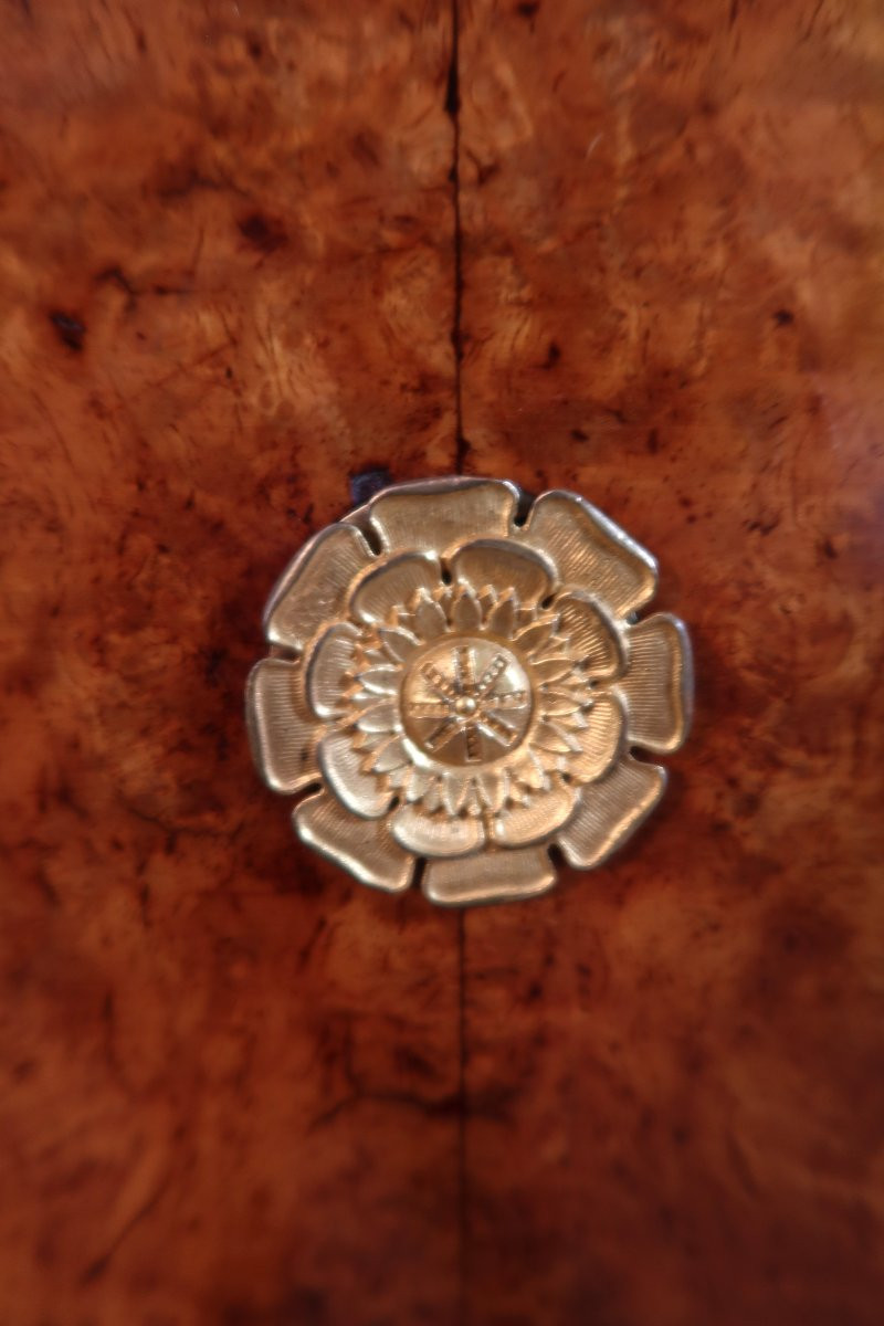 Empire Style 19th Century Amboyna Burl Weekly Organizer-photo-6