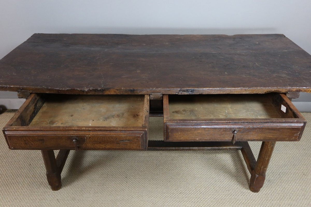 Table en chêne XVIIème-photo-2