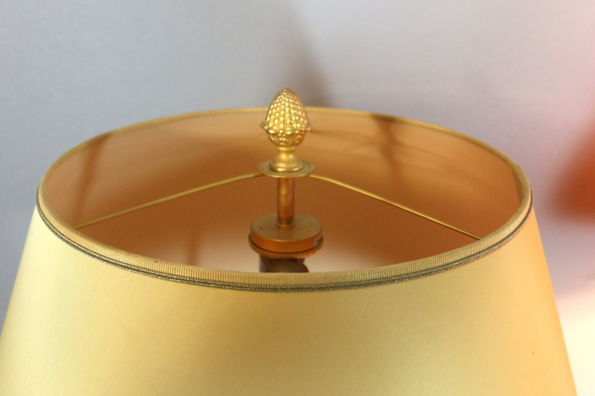 Pair Of Marble And Porcelain Lamps-photo-4