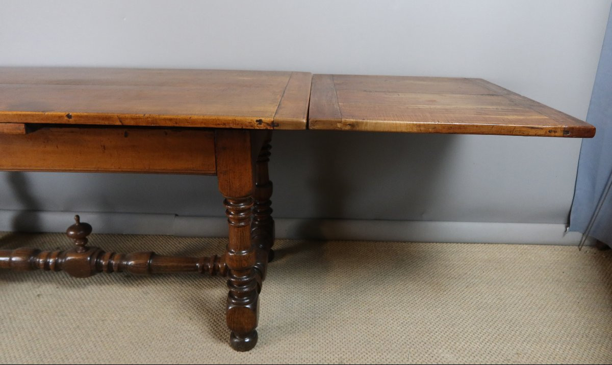 Table style Louis XIII à allonges-photo-5