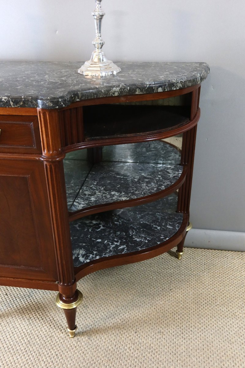 Buffet Desserte en acajou Louis XVI fin XVIIIème siècle-photo-1