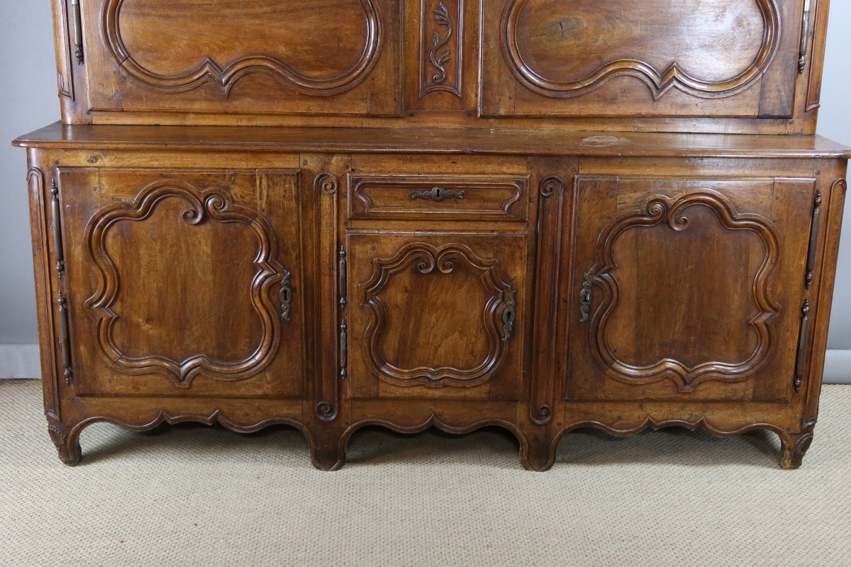 Two-part Walnut Buffet, 18th Century-photo-4