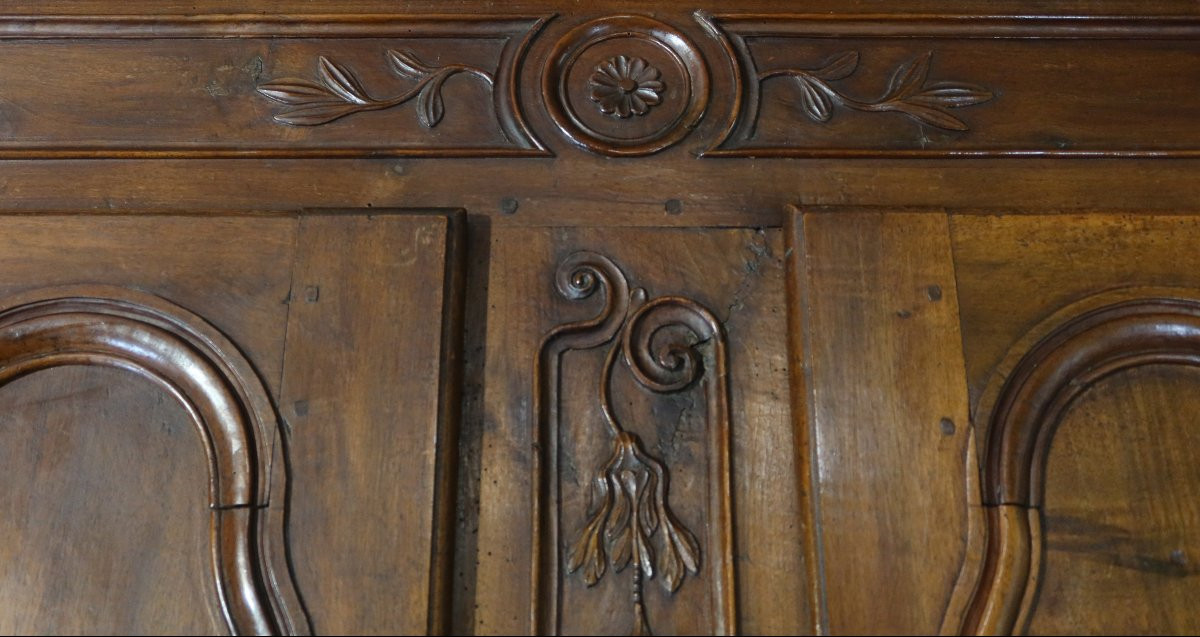 Two-part Walnut Buffet, 18th Century-photo-2