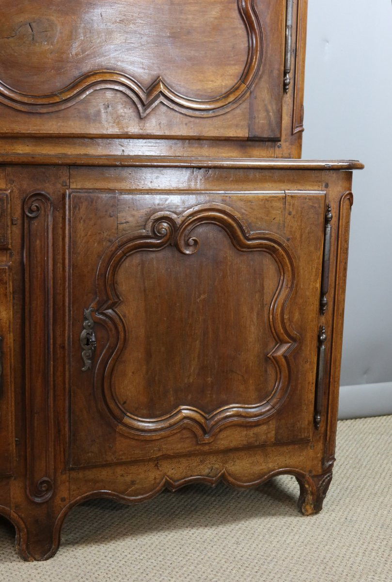 Two-part Walnut Buffet, 18th Century-photo-3