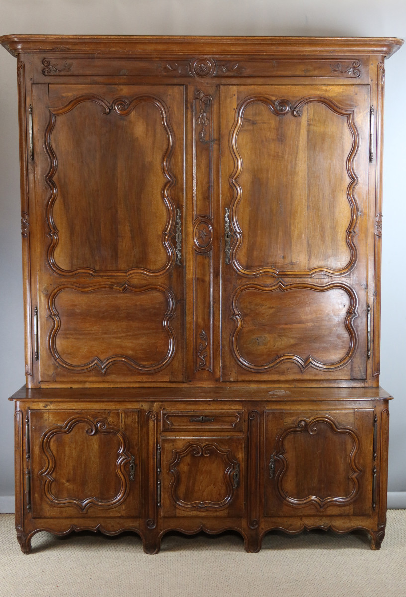 Two-part Walnut Buffet, 18th Century