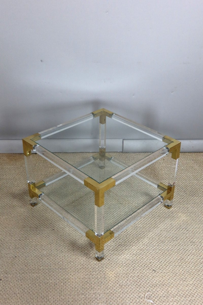Plexiglass Side Table For Living Room-photo-4