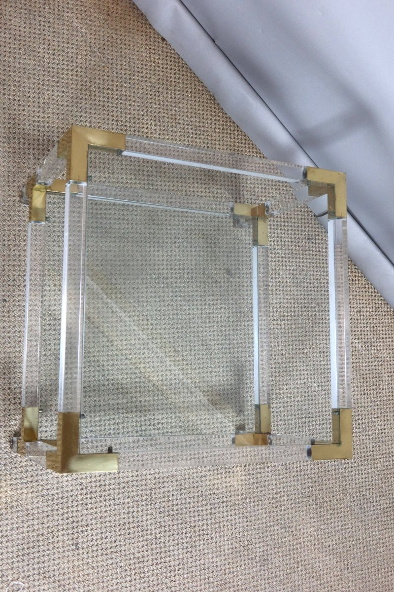 Plexiglass Side Table For Living Room-photo-1