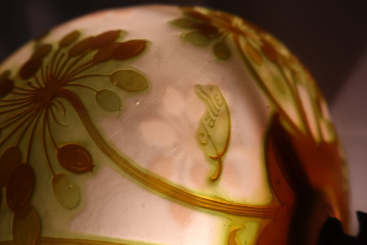 Gallé Signed Ceiling Light-photo-4