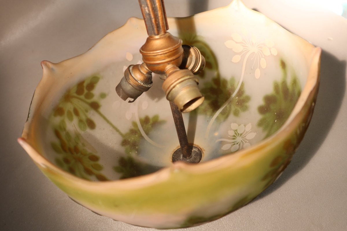 Gallé Signed Ceiling Light-photo-1