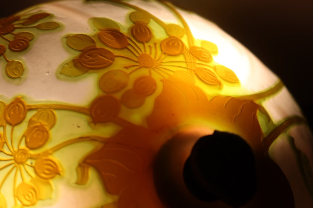 Gallé Signed Ceiling Light-photo-4