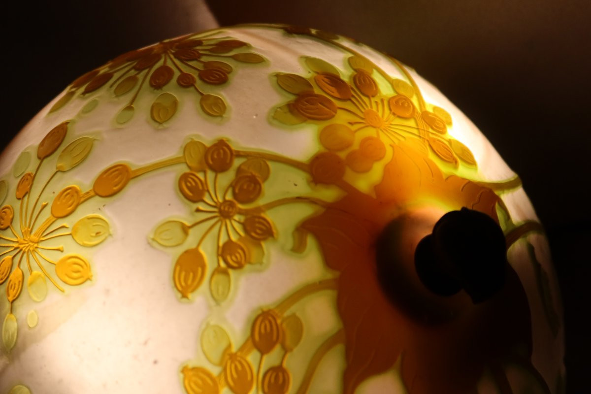 Gallé Signed Ceiling Light-photo-5