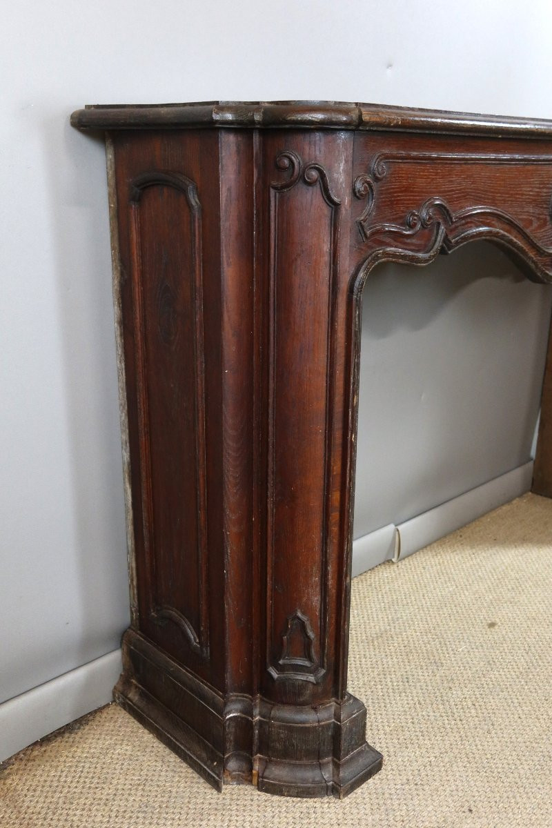Cheminée en chêne époque XIXème siècle-photo-1