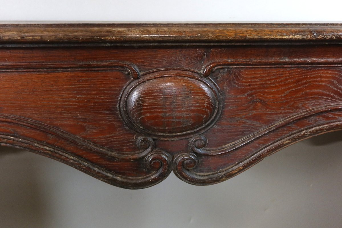 Cheminée en chêne époque XIXème siècle-photo-2