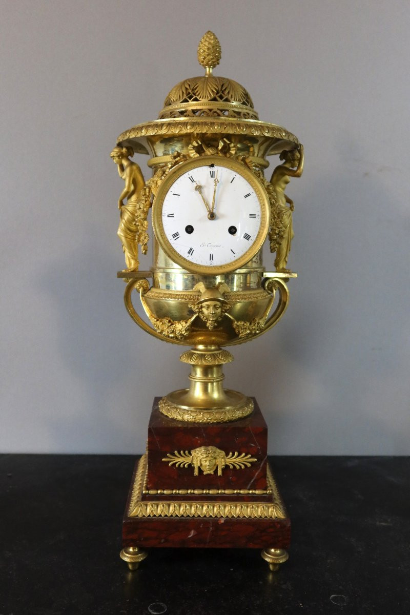 Fireplace Set Signed Etienne Tavernier Circa 1820-photo-4