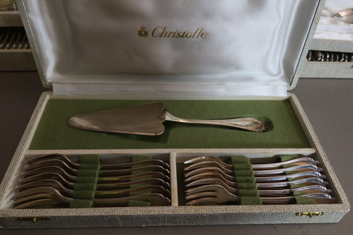 127-piece Silver-plated Flatware Set By Christofle-photo-6