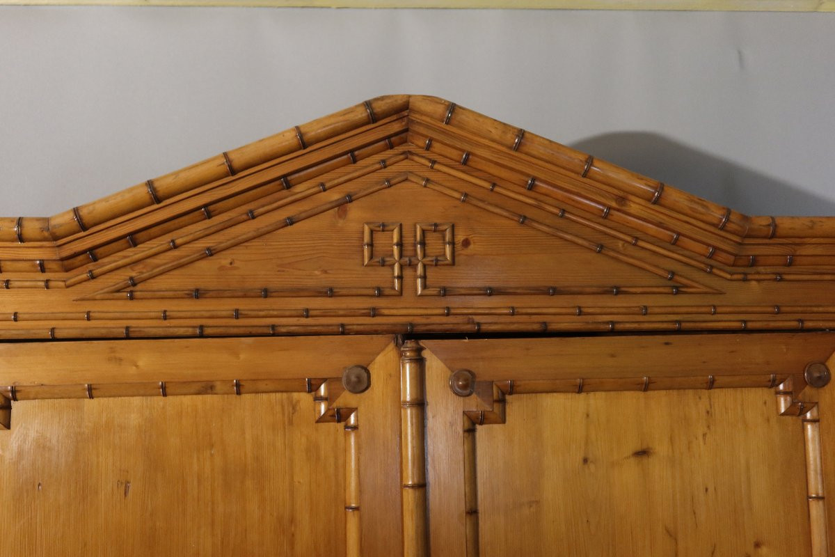Bamboo Cabinet In Pitch Pine -photo-2