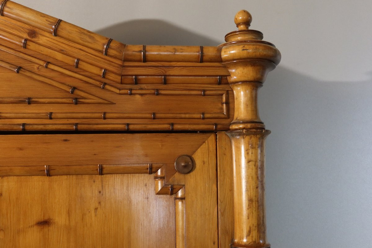 Bamboo Cabinet In Pitch Pine -photo-4