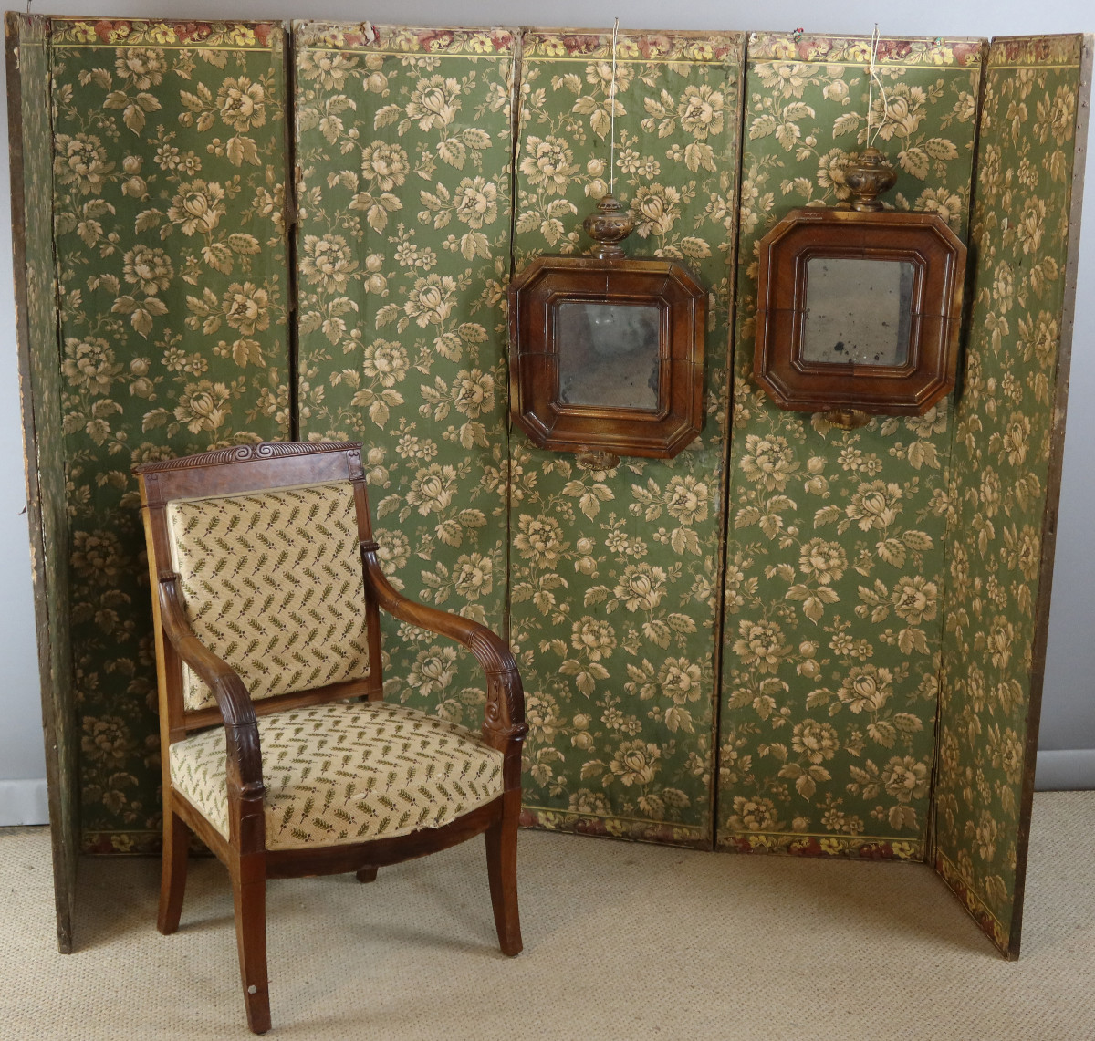 Paire de miroir au bras de lumière