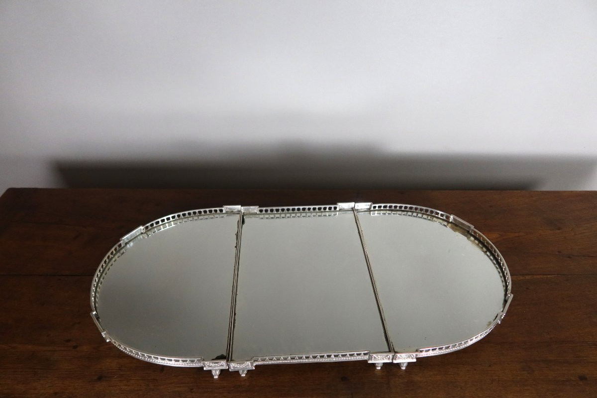 19th Century Silvered Bronze Centerpiece-photo-2