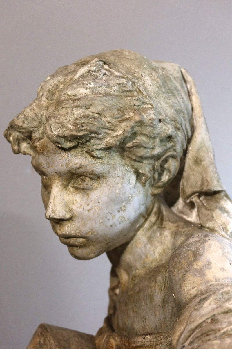 Large Plaster Cast From The Studio, Signed And Dated 1881-photo-3