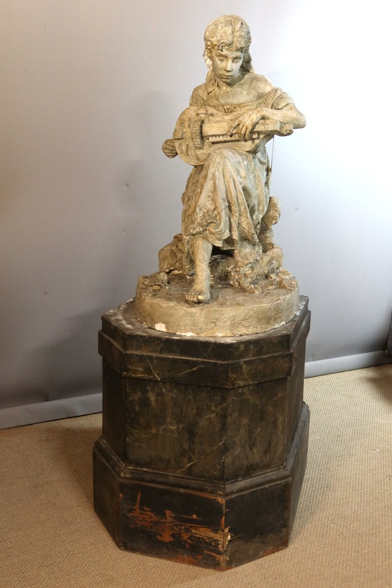 Large Plaster Cast From The Studio, Signed And Dated 1881-photo-4