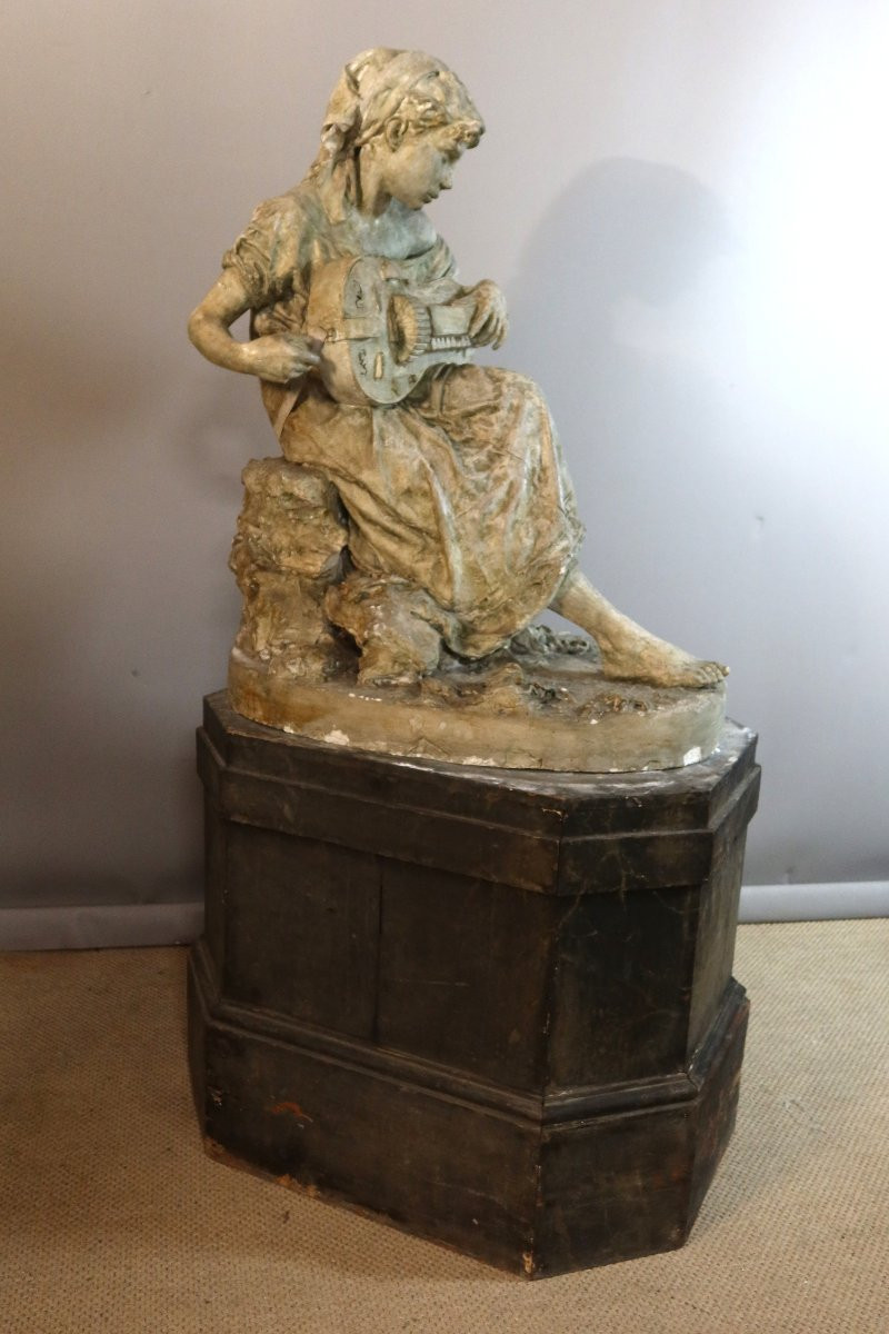 Large Plaster Cast From The Studio, Signed And Dated 1881-photo-5