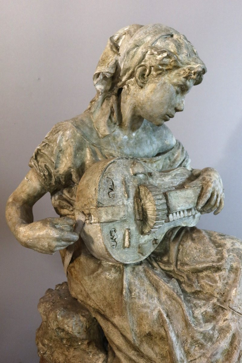 Large Plaster Cast From The Studio, Signed And Dated 1881-photo-6